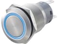 Miniatyrbild 1 av 3: TRU COMPONENTS LAS1-AGQ-11ZE, BL Tamperproof tryckknapp 250 V/AC 5 A 1 x On/On Klickande Blå IP67 1 st