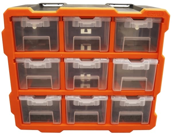 Boxer® sortimentskoffert med 9 skuffer 32 × 37,8 × 15,2 cm