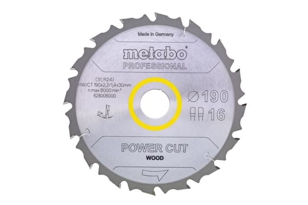 Metabo 628010000, Hårt träslag, Trä med spik, 23 cm, 3 cm, 1,8 mm, 2,6 mm, KS 85
