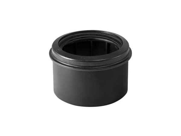 Peh toilettilsl.ovg.90-110mm - lige/kort til vægtoilet sort