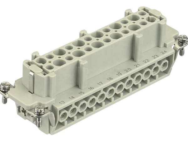 Harting 09 33 024 2711 Tilslutningsindsats Han® E 24 + PE Skruer 10 stk