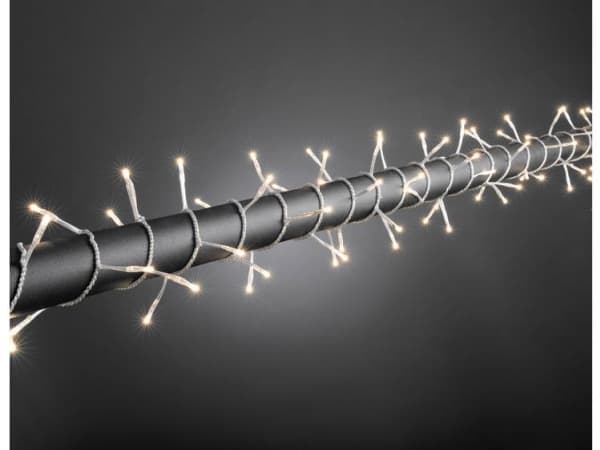 Konstsmide 2366-003 Micro-ljuskedja Exteriör via strömförsörjning Antal glödlampor 80 Glödlampa Klar Belyst Längd: 3,95 m
