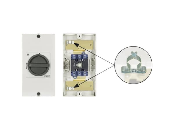 Kraus &amp; Naimer KG80 T103/D-A061 KL71V KL71V Re1 osastoiva kosketin lukittavissa 1 x 90° Musta 1 kpl 1 kpl