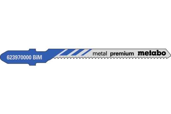 Metabo 623970000, Stikksagblad, Blad metall (medium tykk), Bimetall, Blå, Grå, 5,7 cm, 1,5 mm