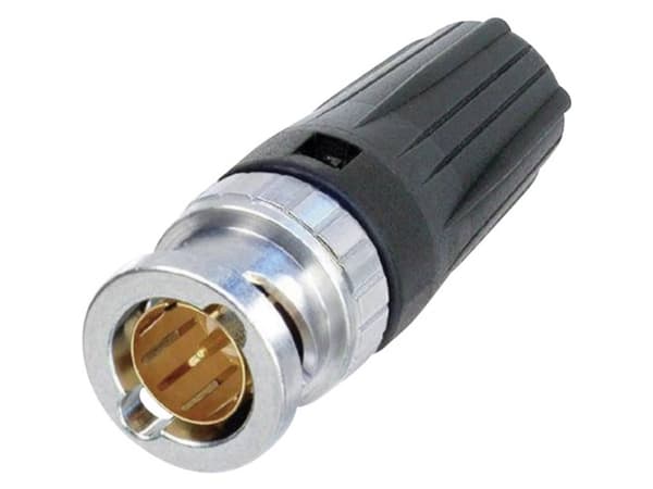 Neutrik NBNC75BFG7, BNC, Gjuten aluminium, Svart, 1500 V, 3 mO, 50 V, 75 O