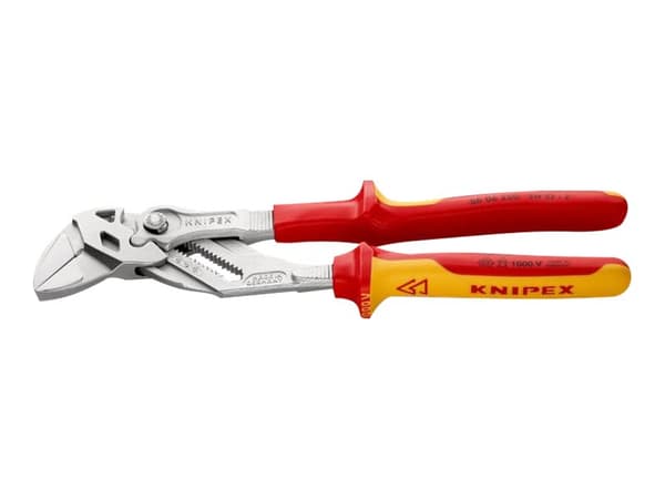 Knipex 86 06 250, Liukunivelpihdit, 5,2 cm, Kromi-teräs, Terästä, Punainen, Keltainen, 250 mm