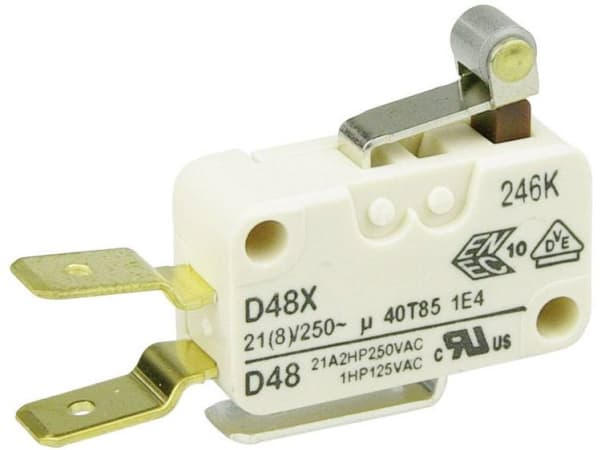 ZF Microcontact D489-V3RA 250 V/AC 21 A 1 x On/(On)-knappslut 1 st