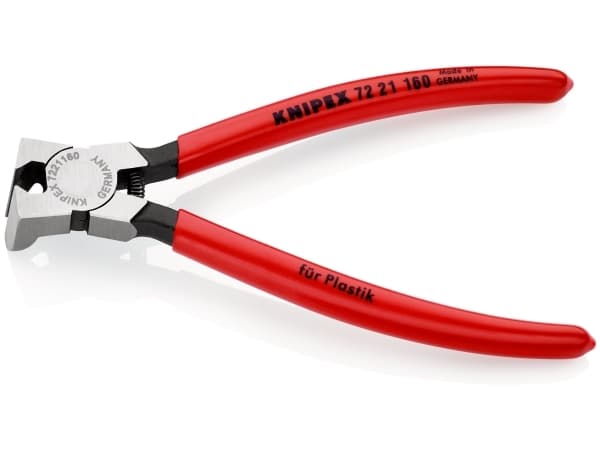 Knipex 72 21 160, Sivuleikkurit, Kromivanadiini-teräs, Muovi, Punainen, 160 mm, 165 g
