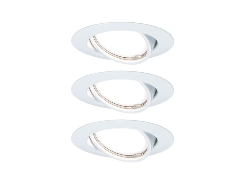 Paulmann 934.26, 3 lampor, LED, GU10, 3000 K, 350 LM, Vit