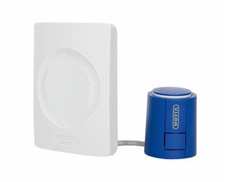 Wavin Sentio Wireless huonetermostaatti ja telestaatti, infrapuna-anturi huonetermostaatissa