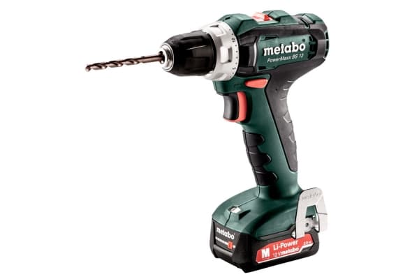 Metabo PowerMaxx BS 12 - Drill/driver - trådløs - 2 hastigheter - nøkkelfri borhylse 10 mm - 40 N·m - 2 batterier - 12 V