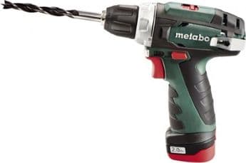 Metabo PowerMaxx BS 12 - Drill/driver - trådløs - 2 hastigheter - nøkkelfri borhylse 10 mm - 40 N·m - 2 batterier - 12 V