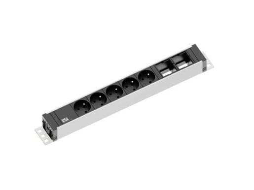 Bachmann Universal, 3 m, 5 AC-pistorasia(a), Sisätila, Musta, Hopea, 406 mm, 44 mm