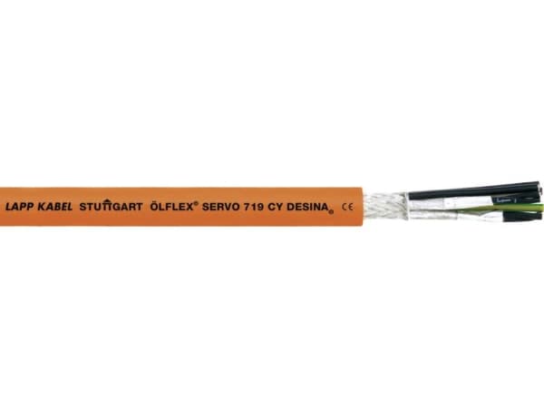 LAPP ÖLFLEX® SERVO 719 CY Servo-ledning 4 G 1.5 mm² + 3 x 1 mm² Orange 1020053/500 500 m