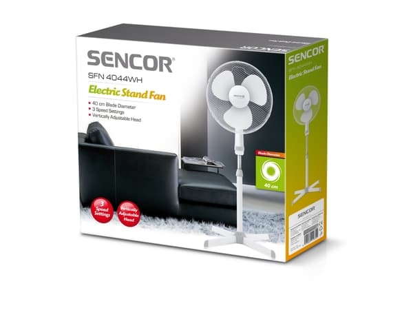 Sencor SFN 4047WH - Jääkaappituuletin - lattiatuuletin - 40 cm - valkoinen