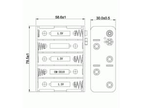 Goobay 11469, AA, Sort, -20 - 50 °C, 1 stykker, RoHS, 78,5 mm