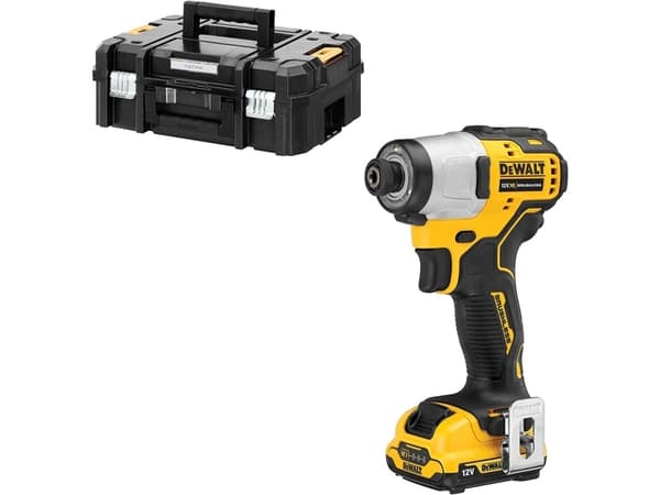 DeWALT DCF801N-XJ, Eldriven skruvdragare, Pistolhandtag, 1/4", Svart, Gul, 163 nm, Batteri - SOLO