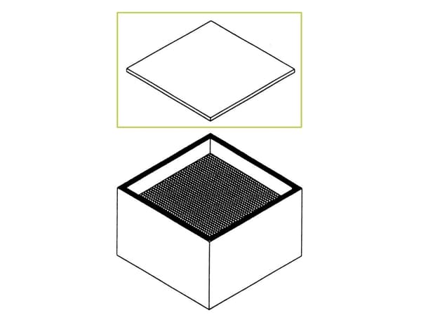 Weller T0058735837, Dammfilter, Weller, 10 styck, 365 mm, 365 mm, 12 mm