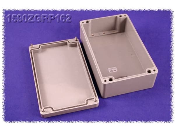 Hammond Electronics 1590ZGRP162 Universalkabinetti 260 x 160 x 90 Polyesteri Grå 1 stk 1 stk