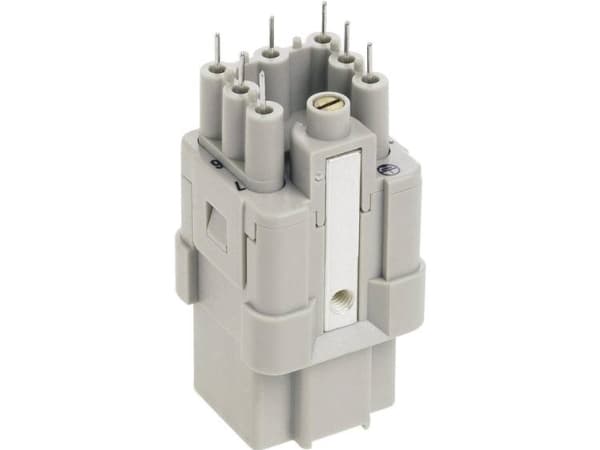 HARTING Pistotulppa naaras (naaras) uros Q 7/0 7-napainen maadoituksella max 10A 400 V