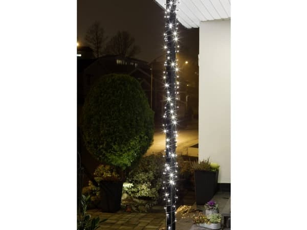 Konstsmide 6610-117 Micro ljuskedja Externt via strömförsörjning Antal glödlampor 40 LED (RGB) Varmvit Belyst Längd: 3,9 m