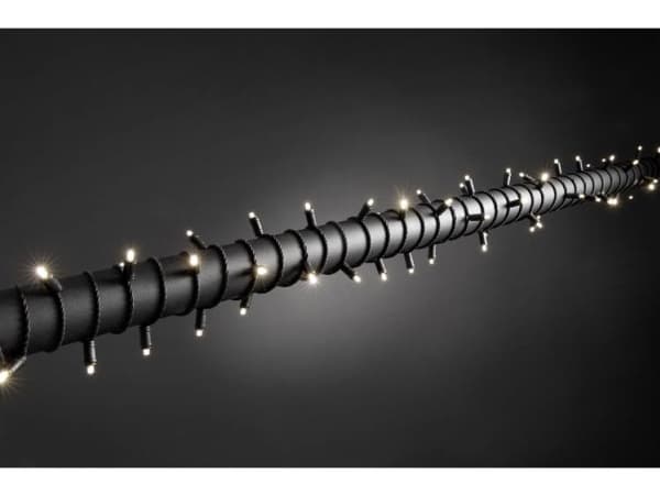 Konstsmide 6610-117 Micro ljuskedja Externt via strömförsörjning Antal glödlampor 40 LED (RGB) Varmvit Belyst Längd: 3,9 m