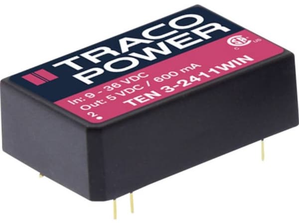 Traco Power TEN 3-2422WIN, 31,8 mm, 10,2 mm, 20,3 mm, 12,4 g, 3 W, 9-36 V