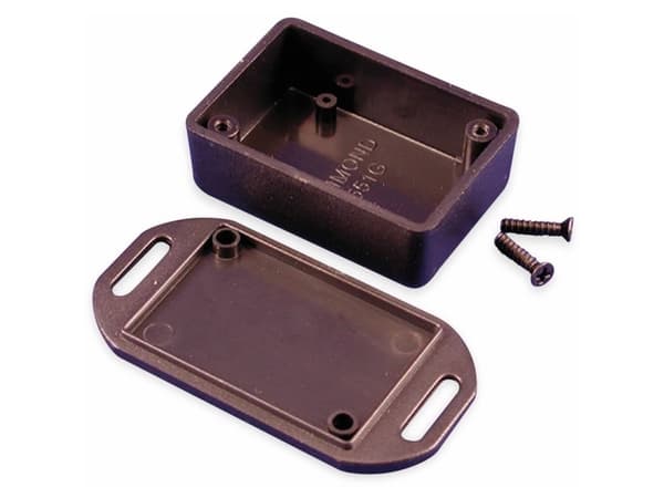Hammond Electronics 1551GFLBK Euro-kabinet 50 x 35 x 20 ABS Sort 1 stk
