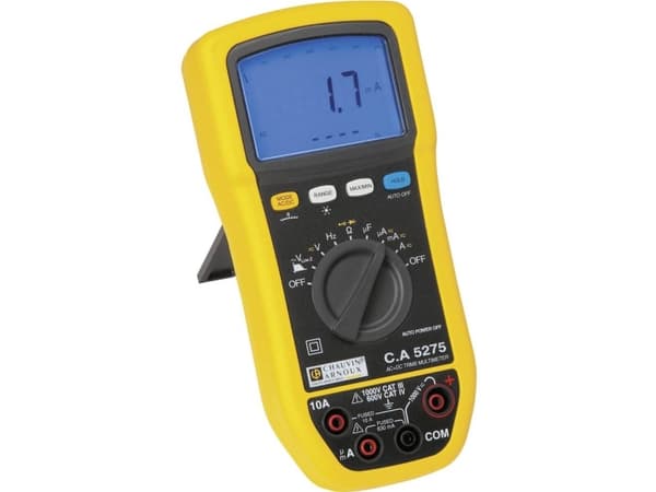 Chauvin Arnoux P01196775 Hånd-multimeter digital Stænkvandsbeskyttet (IP54) CAT III 1000 V, CAT IV 600 V Visning (counts): 6000