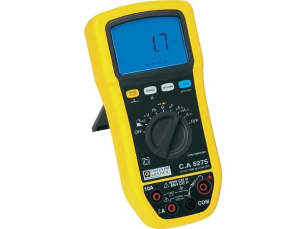 Chauvin Arnoux P01196775 Hånd-multimeter digital Stænkvandsbeskyttet (IP54) CAT III 1000 V, CAT IV 600 V Visning (counts): 6000
