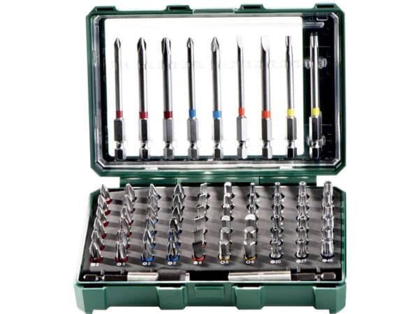 Metabo Bit box SP, 69 styck, Insex (brittiska enheter), Phillips, Pozidriv, Öppning, Torx, PH 1,PH 2,PH 3, PZ 1,PZ 2,PZ 3, 4,6 mm, T10,T15,T20H,T25,T