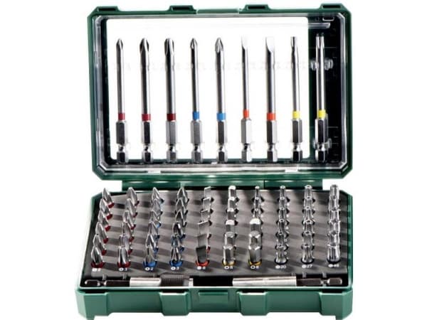 Metabo Bit box SP, 69 styck, Insex (brittiska enheter), Phillips, Pozidriv, Öppning, Torx, PH 1,PH 2,PH 3, PZ 1,PZ 2,PZ 3, 4,6 mm, T10,T15,T20H,T25,T