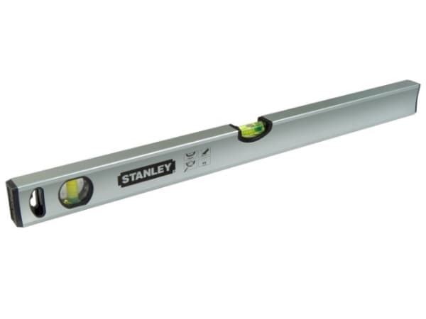 Stanley STHT1-43112, snekkernivå, 0,8 m, aluminium, sort, 0,5 mm/m, aluminium, gummi, 48 mm