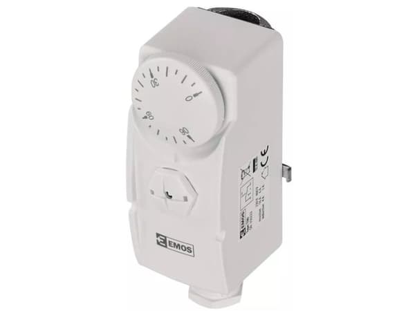 Emos P5681, Room, AC, Vit, 0 - 90 ° C, Rotations-, AC