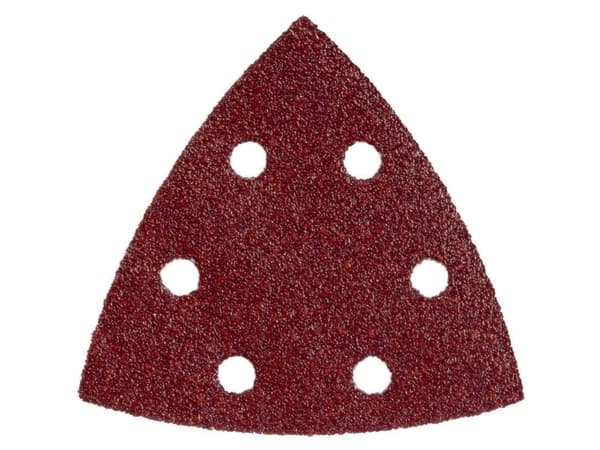Metabo 624940000, Sandpapper, Metall, Polyester, Rostfritt stål, Stål, Trä, Röd, 93 mm, 93 mm, 5 styck