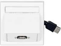 Vivolink Wall Box with USB2.0, USB A, USB 2.0, Valkoinen, 40 g, 1 kpl, 50 g