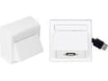 Pikkukuva 5 / 5: Vivolink Wall Box with USB2.0, USB A, USB 2.0, Valkoinen, 40 g, 1 kpl, 50 g