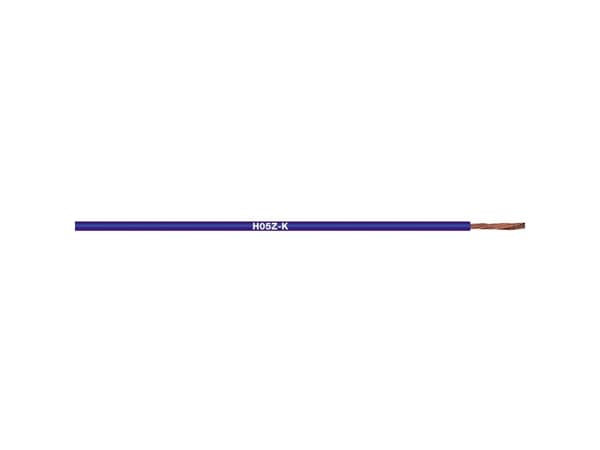 LAPP 4725141K Tråd H05Z-K 1 x 0,50 mm² Mörkblå 3000 m