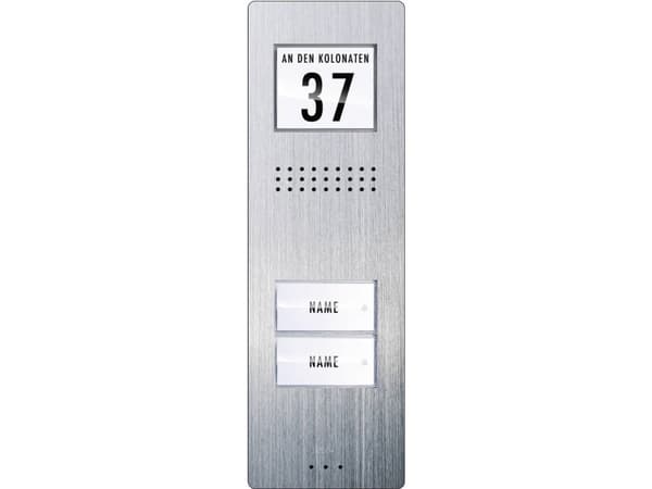 m-e modern-electronics dør intercom system kablet utendørs enhet ADV 220 2 familie hus rustfritt stål (ADV 220)