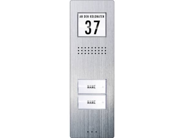 m-e modern-electronics dør intercom system kablet utendørs enhet ADV 220 2 familie hus rustfritt stål (ADV 220)