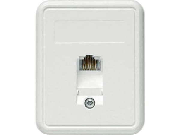 Telegärtner UMJ45 - Wanddose - CAT 5e - RJ-45 - Alpine White