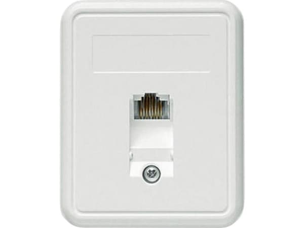 Telegärtner UMJ45 - Wanddose - CAT 5e - RJ-45 - Alpine White