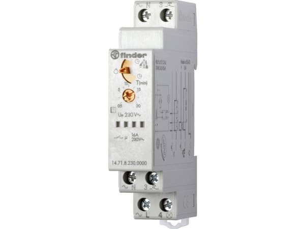 Finder 14.71.8.230.0000, Harmaa, 16 A, -10 - 60 °C, Tila, CE, 230 V