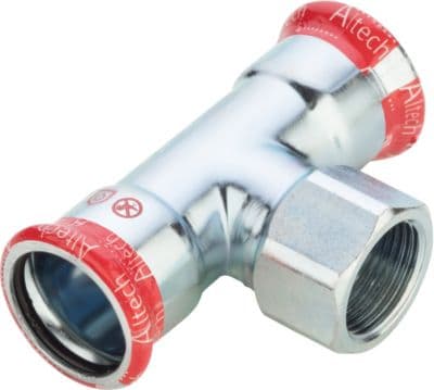18mmx1/2x18mm FZ tee - pres/mf/pres St . Til varme- og kølesystemer