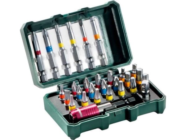 Metabo SP - Borsett - 29 deler - torx, phillips, pozidriv, hex, slot - for Metabo BS 14.4 MOBILE WERKSTATT