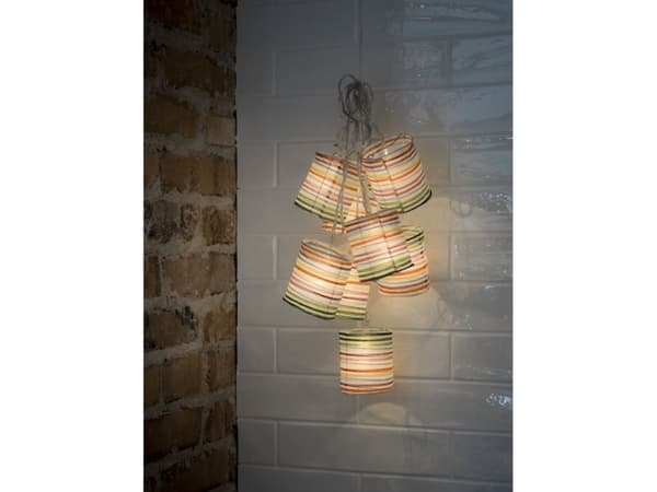 Konstsmide 1479-503, Ljusdekoration, slinga, Multifärg, Plast, IP20, Transparent, 16 lamp(or)