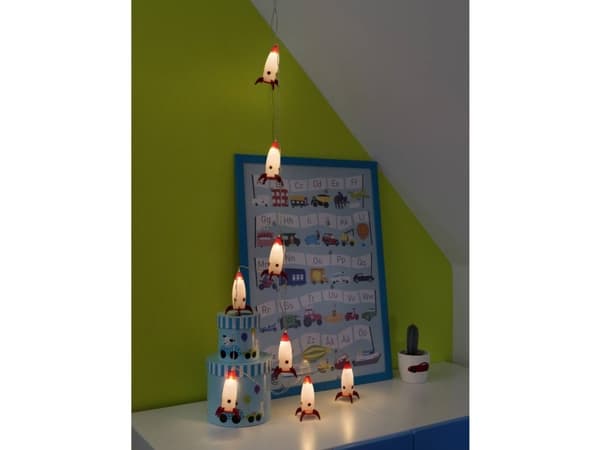 Konstsmide 1442-103 Motiv ljuskedja Internt via strömförsörjning Antal glödlampor 8 LED (RGB) Varmvit Upplyst Längd: 1,75 m