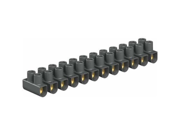 OBO Bettermann 2056089 Radhållare flexibel: 4-4 mm² stift: 4-4 mm² Antal poler: 12 10 st Svart