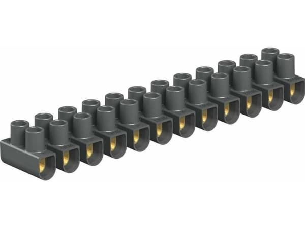 OBO Bettermann 2056089 Radhållare flexibel: 4-4 mm² stift: 4-4 mm² Antal poler: 12 10 st Svart