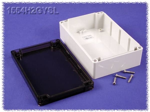 Hammond Electronics 1554H2GYSL Universalkabinet 180 x 120 x 60 Polykarbonat Grå 1 stk